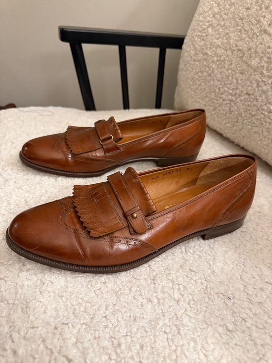 Salvatore Ferragamo Kiltie Wingtip Loafers Leather 10B main image 10